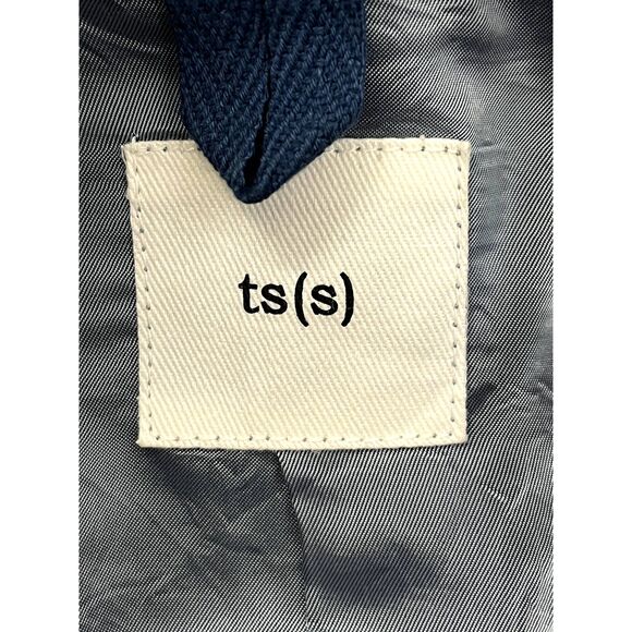 ts(s) Mens Linen Cotton Blazer Sportcoat Patchwork Colorblock Office Career sz M - Picture 9 of 12